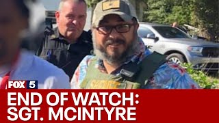 Beloved Sgt Marc McIntyre killed in the line of duty  FOX 5 News [upl. by Eldnar]