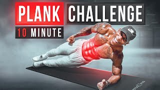 EXTREME 10 MINUTE PLANK WORKOUT FOR 6 PACK ABS [upl. by Nauqet]