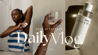 Who is she Diaries  Fade hyperpigmentation black skin amp day and night skincare for oily skin VLOG [upl. by Rossuck]