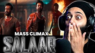 SALAAR MASS CLIMAX FIGHT SCENE REACTION  PRABHAS  PRTV [upl. by Aicertap]