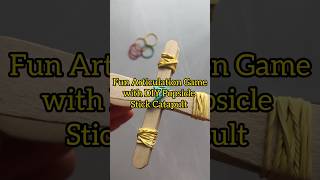 Fun Articulation Game with DIY Popsicle Stick Catapult shots speechpathology articulation diy [upl. by Mafalda914]