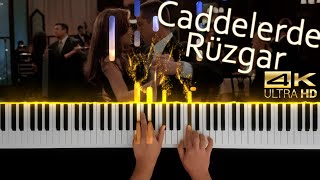 Caddelerde RüzgarTango to Evora  Piano Tutorial Medium  ULTRA HD 4K [upl. by Lubbi]