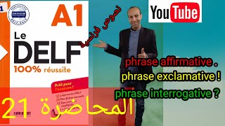 phrase affirmative exclamative et interrogative [upl. by Vanny]