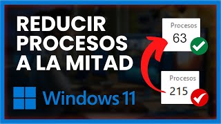 🚀Optimizar WINDOWS 11 Sin Programas  REDUCE los PROCESOS un 50 [upl. by Tiana]