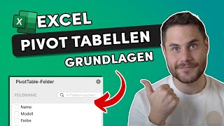 Excel PivotTabellen ERSTELLEN 📚 Grundlagen einfach erklärt [upl. by Mackay19]