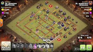 Como atacar siendo Th10 vs th11 by Mugiwara  clash of clans [upl. by Liuqnoj]