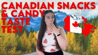 American Tries Canadian Snacks amp Candy [upl. by Kery63]