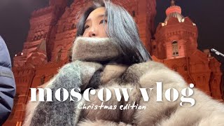 MOSCOW VLOG  зима в Москве новгодняя ярмарка красная площадь [upl. by Gifferd]