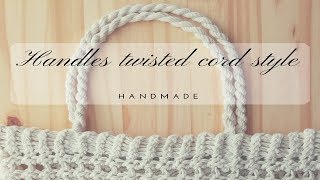 HOW TO MAKE HANDLES FOR A KNITTED BAG [upl. by Rennold275]