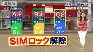 SIMロック解除quot義務付けquot 利用者のメリットは？140702 [upl. by Harris]