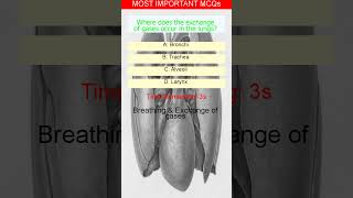 Breathing amp Exchange of gases  Daily Biology MCQs  Test Your Knowledge [upl. by Gibby]