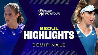 Kasatkina amp Haddad Maia in semifinal action at Seoul 2024  WTA Match Highlights [upl. by Crispen]