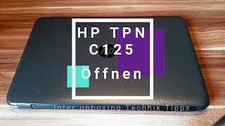 HP C125 Öffnen Um eine SSD einzubauen oder Speicher [upl. by Razaele511]