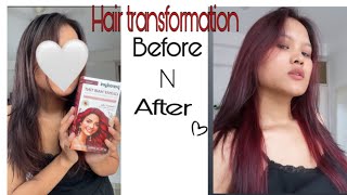 Red Hair Transformation 💋 [upl. by Towill]