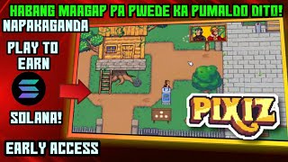 Pixiz Play To Earn in Solana Mini game and Exploration  ANG GANDA  Mint NFTs Now Early access [upl. by Dorris122]