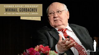 Mikhail Gorbachev talks about Vladimir Putin at the LBJ Library 2011 [upl. by Gahan]