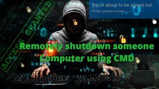 How To Remotely Shutdown Someones Computer Using CMD  New Method 2024 [upl. by Lunseth]