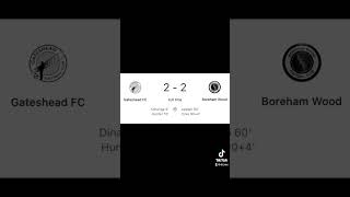 gateshead vs borehamwood results nationalleague football home [upl. by Yhcir]