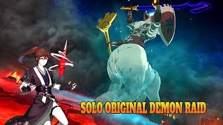 Jue Viole in Solo Original Demon Raid Hell 7ds [upl. by Sirron209]