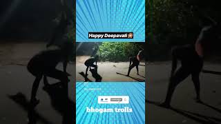 Happy New year dipawali comedy troll video Telugu shortvideo shortfeed like subscribe memes [upl. by Armat]