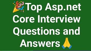 Top aspnet core interview questions and answers [upl. by Merete657]