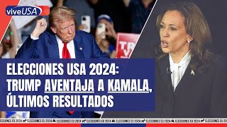 Elecciones EUA 2024 Trump aventaja VICTORIA ante Kamala ÚLTIMOS RESULTADOS [upl. by Dej]