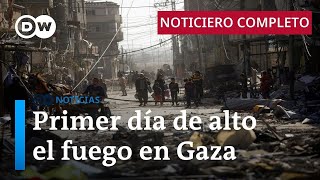 DW Noticias del 24 de noviembre Rehenes liberados por Hamás llegan a Israel Noticiero completo [upl. by Enilorak]