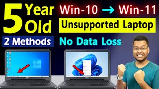 How to Install Windows 11 in Unsupported Laptop PC  Windows 11in Unsupported Laptop  Windows 11 [upl. by Acimat]