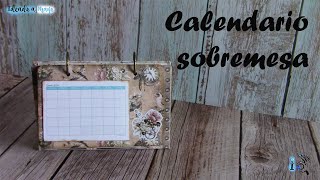 COMO HACER UN CALENDARIO DE SOBREMESA PERSONALIZADO O UN ROLODESK [upl. by Reid488]