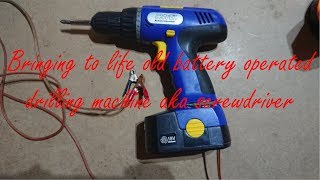 Convert old battery screwdriver from 18V NiCd to 12V lead acid battery [upl. by Imuy]