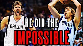 How Dirk Nowitzki Accomplished One of the Most IMPRESSIVE Feats In NBA History [upl. by Nojid]