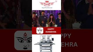 Happy dussehra viralvideo rrrembroiderymachine [upl. by Nalehp]