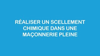 Réaliser un scellement chimique efficace dans une maçonnerie pleine avec tiges filetées [upl. by Ecyar]