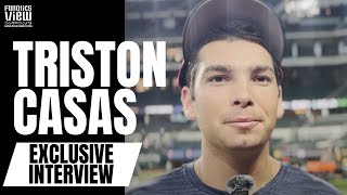 Triston Casas talks Idolizing Joey VottoCarlos Gonzalez MLB The Show History amp Elite 1st Baseman [upl. by Ellegna]