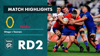 Bunnings NPC 2022  Round 2 Highlights  Otago v Tasman [upl. by Morlee]