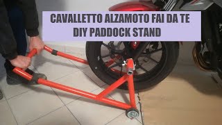 Cavalletto Alzamoto FAI DA TE DIY Paddock stand [upl. by Tsew325]