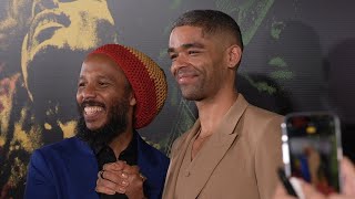 Ziggy Marley and Kingsley BenAdir Attend Bob Marley One Love Premiere [upl. by Rydder]