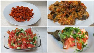 4 recettes de salades faciles amprapides سلطات متنوعة و مختلفة بسيطة و سهلة فالتحضير [upl. by Domash]