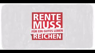 Erklärfilm Rente muss für ein gutes Leben reichen [upl. by Sidon]