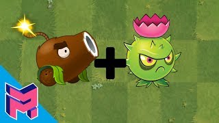 Plants vs Zombies Fusion Hack Animation  Coconut Cannon  Homing Thistle [upl. by Roydd]