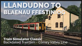 Backdated TrainSim  Conwy Valley Line 2D20 1905 Llandudno to Blaenau Ffestiniog [upl. by Amaleta]