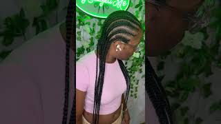 How to Stitch Braid Like a Pro Tutorial stitchbraids shorts viral braids feedins braidingtut [upl. by Enomis]