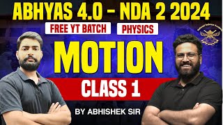 NDA Physics  Motion For NDA  Science For NDA  Target NDA 2 2024  Learn With Sumit [upl. by Akeemaj909]