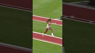 Tara DavisWoodhalls 2021 NCAA long jump title 🤠 shorts [upl. by Araldo]