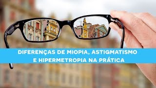 Diferenças Miopia Astigmatismo e Hipermetropia [upl. by Esaele]