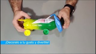 Como hacer un COCHE casero con material de RECICLAJE [upl. by Attiuqal913]