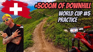 5000m OF DOWNHILL Switzerland World Cup Practice 🤯 [upl. by Kyne175]