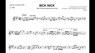 Big Nick  John Coltranes soprano saxophone solo [upl. by Ahcirt]