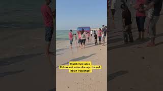 Shivrajpur beach dwarka  blue flag beach  short shivrajpurbeach goabeach 🙏😱 [upl. by Goraud]