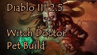 Diablo 3 25 Witch Doctor Pet Build Zunimassas Set [upl. by Maryann618]